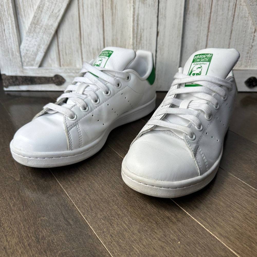 Adidas Stan Smith‎ Shoe Unisex Classic Tennis White Green M5/W6